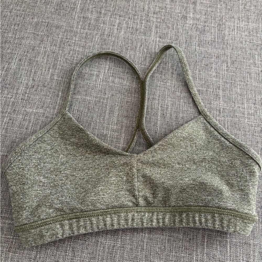 Fleo heather green sports bra. Low coverage. Size small.